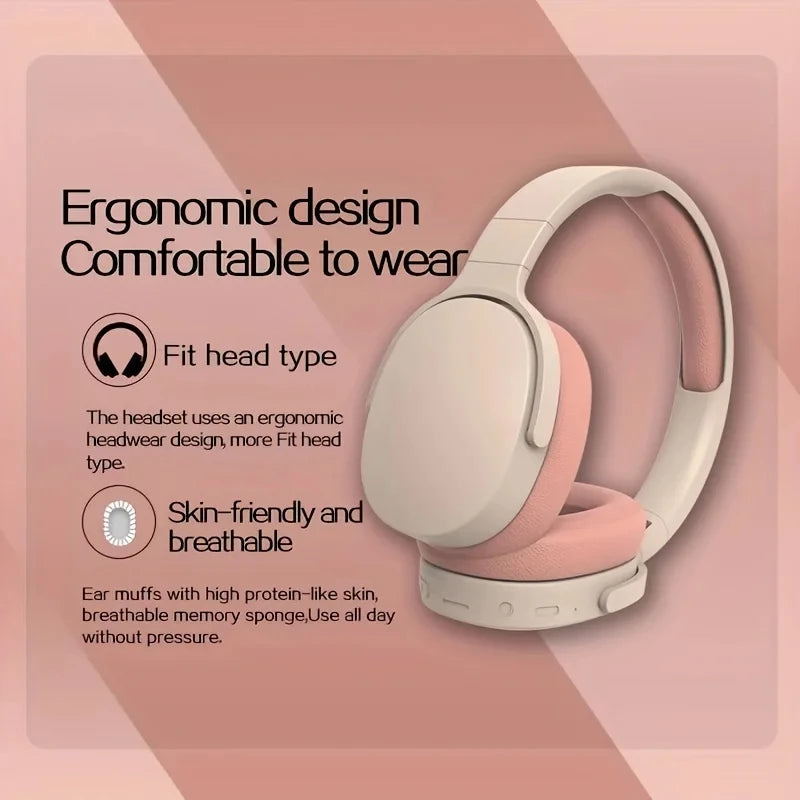 Headset Bluetooth Headphone True Wireless Sports With Headset Noise Reduction Computer Gaming Long Life High Sound Quality 2024