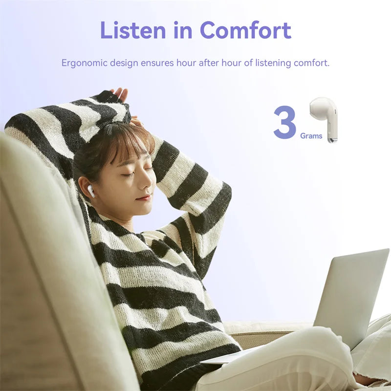Vention Bluetooth 5.3 Wireless Earphones Headset TWS HiFi Stereo Sports with Mic Earbud Low Latency Headphones Touch Control