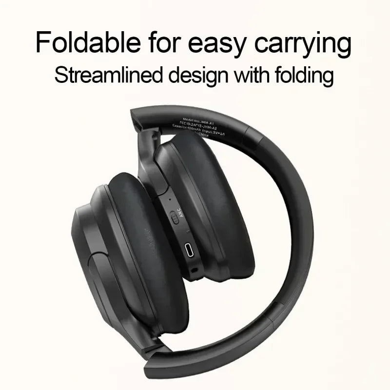 NEW Bluetooth Headphone 120 Hours Standby ANC Noise Cancellation Hi-Fi Sound Fast Charging Voice Assistant BT 5.3 Sport Headset