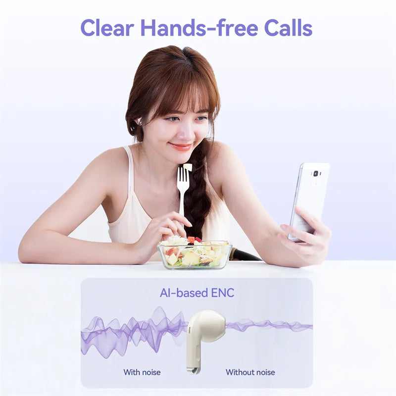 Vention Bluetooth 5.3 Wireless Earphones Headset TWS HiFi Stereo Sports with Mic Earbud Low Latency Headphones Touch Control