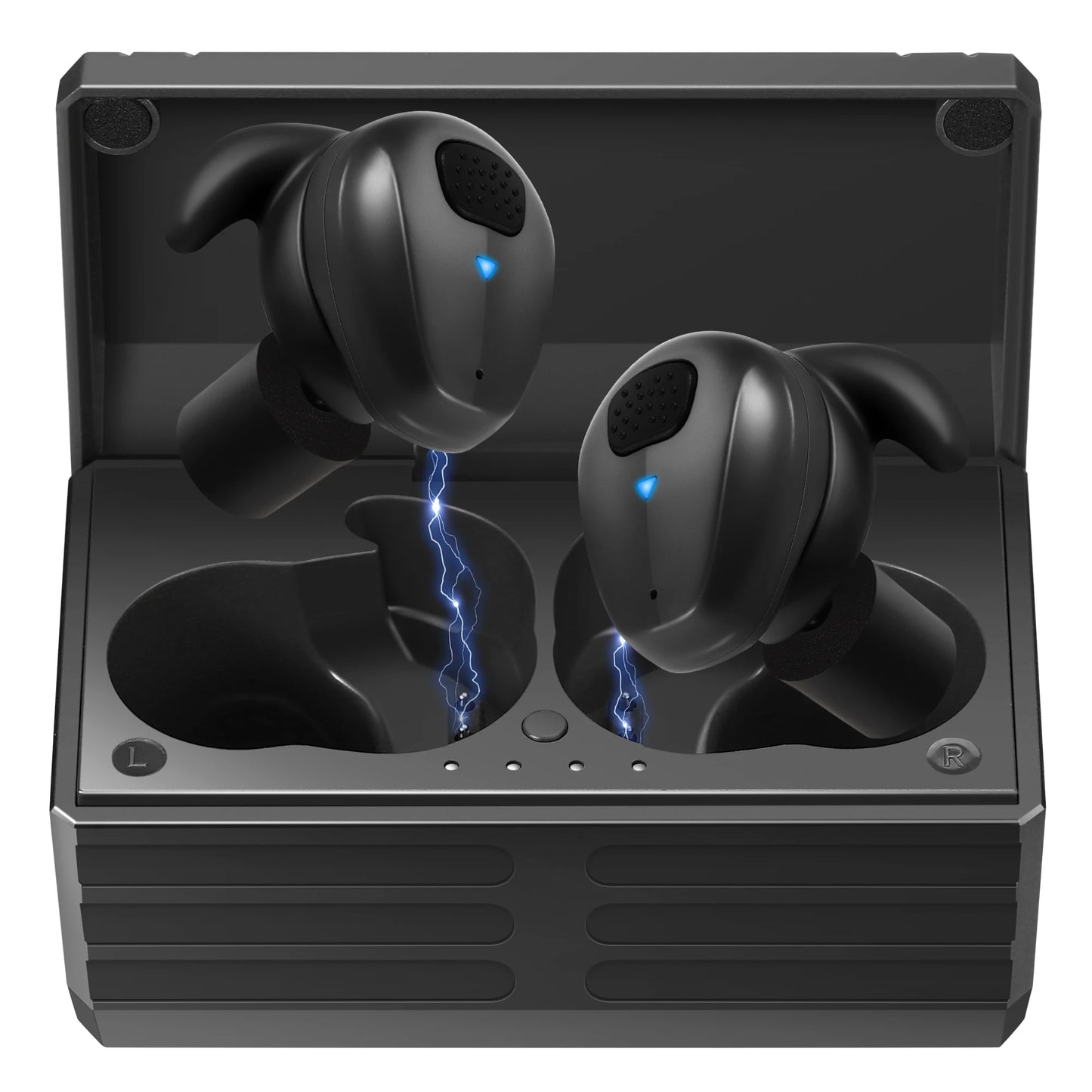 Tactical Shooting Headset Bluetooth 5.3 Connects to electronic pickup noise cancelling in-ear protective earplugs